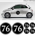 Immagine di una FIAT 500 trattata con car wrapping